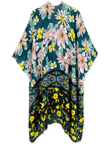 Flower Fields Kimono - Shopmossrose